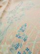 Photo11: L0119W Used Japanese womenShiny Pale Pink KOMON dyed / Silk. Flower,   (Grade C) (11)