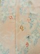 Photo15: L0119W Used Japanese womenShiny Pale Pink KOMON dyed / Silk. Flower,   (Grade C) (15)