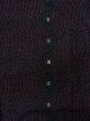 Photo4: L0126C Vintage Japanese women   Black KOMON dyed / Silk. Stripes,   (Grade D) (4)