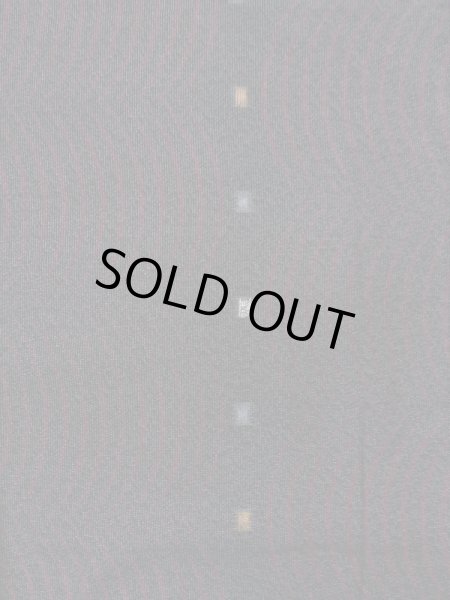 Photo4: L0126C Vintage Japanese women   Black KOMON dyed / Silk. Stripes,   (Grade D) (4)