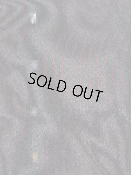 Photo6: L0126C Vintage Japanese women   Black KOMON dyed / Silk. Stripes,   (Grade D) (6)