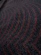 Photo10: L0126C Vintage Japanese women   Black KOMON dyed / Silk. Stripes,   (Grade D) (10)