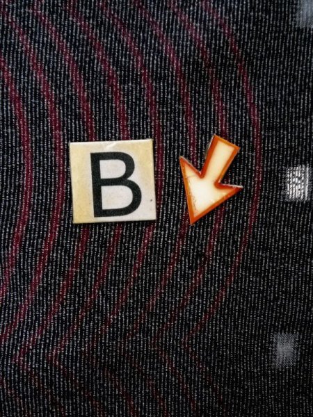 Photo16: L0126C Vintage Japanese women   Black KOMON dyed / Silk. Stripes,   (Grade D) (16)