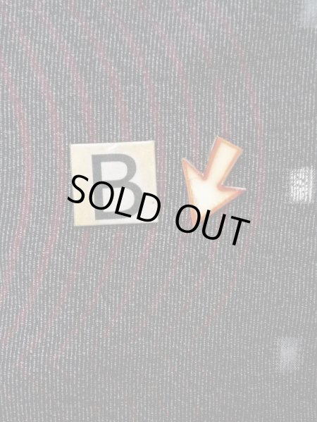 Photo16: L0126C Vintage Japanese women   Black KOMON dyed / Silk. Stripes,   (Grade D) (16)