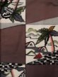 Photo3: L0126J Used Japanese womenSmoky Pale Taupe ORI woven / Silk. House,   (Grade A) (3)