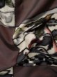 Photo11: L0126J Used Japanese womenSmoky Pale Taupe ORI woven / Silk. House,   (Grade A) (11)