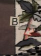 Photo14: L0126J Used Japanese womenSmoky Pale Taupe ORI woven / Silk. House,   (Grade A) (14)