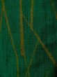 Photo8: L0126U Used Japanese womenSmoky  Green ORI woven / Silk. Bird,   (Grade B) (8)