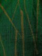 Photo9: L0126U Used Japanese womenSmoky  Green ORI woven / Silk. Bird,   (Grade B) (9)