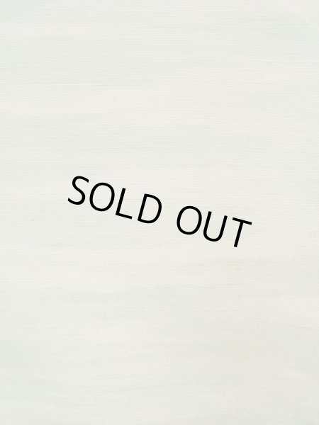 Photo9: L0126V Used Japanese womenSmoky Sharbet Green ORI woven / Silk. Quadrangle,   (Grade C) (9)