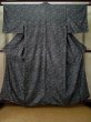 Photo1: L0127A Used Japanese womenSmoky  Gray ORI woven / Silk. Temple,   (Grade B) (1)