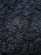 Photo6: L0127A Used Japanese womenSmoky  Gray ORI woven / Silk. Temple,   (Grade B) (6)