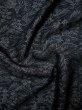 Photo11: L0127A Used Japanese womenSmoky  Gray ORI woven / Silk. Temple,   (Grade B) (11)
