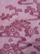 Photo5: L0202E Used Japanese womenSmoky  Rose HAORI short jacket / Synthetic. Flower,   (Grade B) (5)