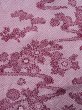 Photo5: L0202E Used Japanese womenSmoky  Rose HAORI short jacket / Synthetic. Flower,   (Grade B) (5)