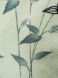 Photo7: L0202H Used Japanese womenHeather Grayish Pale Blue HAORI short jacket / Silk. Flower,   (Grade C) (7)