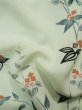 Photo11: L0202H Used Japanese womenHeather Grayish Pale Blue HAORI short jacket / Silk. Flower,   (Grade C) (11)