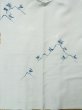 Photo3: L0202R Used Japanese womenSharbet  Pale Blue HAORI short jacket / Synthetic. Landscape,   (Grade B) (3)