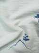 Photo11: L0202R Used Japanese womenSharbet  Pale Blue HAORI short jacket / Synthetic. Landscape,   (Grade B) (11)
