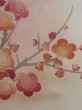 Photo8: L0204A Used Japanese women  White TOMESODE formal / Silk. UME plum bloom,   (Grade C) (8)