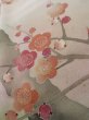 Photo10: L0204A Used Japanese women  White TOMESODE formal / Silk. UME plum bloom,   (Grade C) (10)