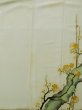 Photo6: L0204B Used Japanese womenLight Sharbet Teal TOMESODE formal / Silk. UME plum bloom   (Grade D) (6)