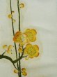 Photo7: L0204B Used Japanese womenLight Sharbet Teal TOMESODE formal / Silk. UME plum bloom   (Grade D) (7)