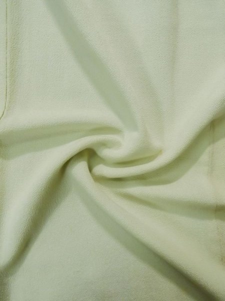 Photo15: L0204B Used Japanese womenLight Sharbet Teal TOMESODE formal / Silk. UME plum bloom   (Grade D) (15)