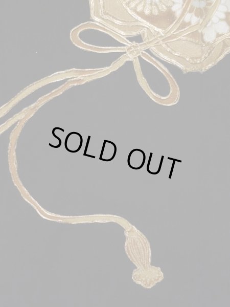 Photo8: L0204D Used Japanese women  Black TOMESODE formal / Silk.  Mirror motif  (Grade B) (8)