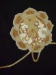 Photo10: L0204D Used Japanese women  Black TOMESODE formal / Silk.  Mirror motif  (Grade B) (10)