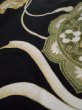 Photo12: L0204D Used Japanese women  Black TOMESODE formal / Silk.  Mirror motif  (Grade B) (12)