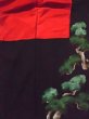 Photo15: L0204G Used Japanese women  Black TOMESODE formal / Silk. Pine tree/branch/needle   (Grade C) (15)