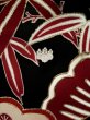 Photo5: L0204M Used Japanese women  Black FURISODE long-sleeved / Silk. UME plum bloom,   (Grade C) (5)