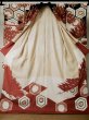 Photo3: L0204N Used Japanese women  Cream FURISODE long-sleeved / Silk. Flower,   (Grade D) (3)