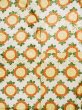 Photo5: L0204P Used Japanese womenShiny  Off White FURISODE long-sleeved / Silk. Chrysanthemum,   (Grade B) (5)