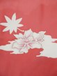 Photo9: L0204Q Used Japanese womenCreamy  Rose FURISODE long-sleeved / Silk. Flower,   (Grade B) (9)