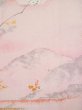 Photo8: Mint L0204S Used Japanese womenPale Light Pink FURISODE long-sleeved / Silk. Flower,   (Grade A+) (8)