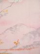 Photo8: Mint L0204S Used Japanese womenPale Light Pink FURISODE long-sleeved / Silk. Flower,   (Grade A+) (8)