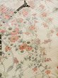 Photo10: L0204V Used Japanese womenShiny  Off White FURISODE long-sleeved / Silk. Flower,   (Grade D) (10)