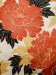 Photo8: L0204X Used Japanese womenShiny Smoky Orange FURISODE long-sleeved / Silk. Peony   (Grade C) (8)