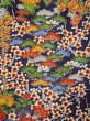 Photo8: L0204Y Used Japanese womenDeep  Purple FURISODE long-sleeved / Silk. Flower,   (Grade B) (8)