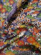 Photo12: L0204Y Used Japanese womenDeep  Purple FURISODE long-sleeved / Silk. Flower,   (Grade B) (12)