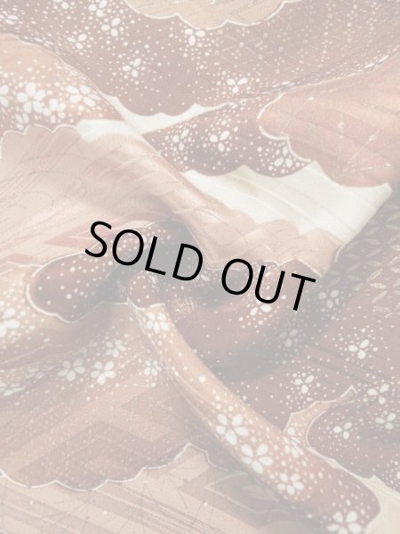 Photo13: L0205B Used Japanese women  Cream FURISODE long-sleeved / Silk. Colud,   (Grade B) (13)