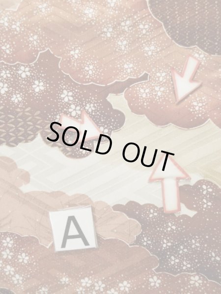 Photo16: L0205B Used Japanese women  Cream FURISODE long-sleeved / Silk. Colud,   (Grade B) (16)