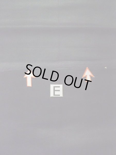 Photo17: L0216X Vintage Japanese Kimono   Black FUKURO OBI sash Flower Silk. (17)