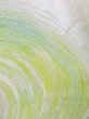Photo5: L0218Q Vintage Japanese Kimono Shiny  Off White FUKURO OBI sash Gradation Silk. (5)