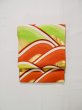 Photo2: L0218X Vintage Japanese Kimono   Gold FUKURO OBI sash Abstract pattern Silk. (2)