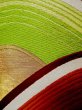 Photo8: L0218X Vintage Japanese Kimono   Gold FUKURO OBI sash Abstract pattern Silk. (8)