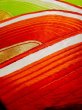 Photo10: L0218X Vintage Japanese Kimono   Gold FUKURO OBI sash Abstract pattern Silk. (10)