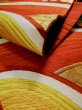 Photo12: L0218X Vintage Japanese Kimono   Gold FUKURO OBI sash Abstract pattern Silk. (12)